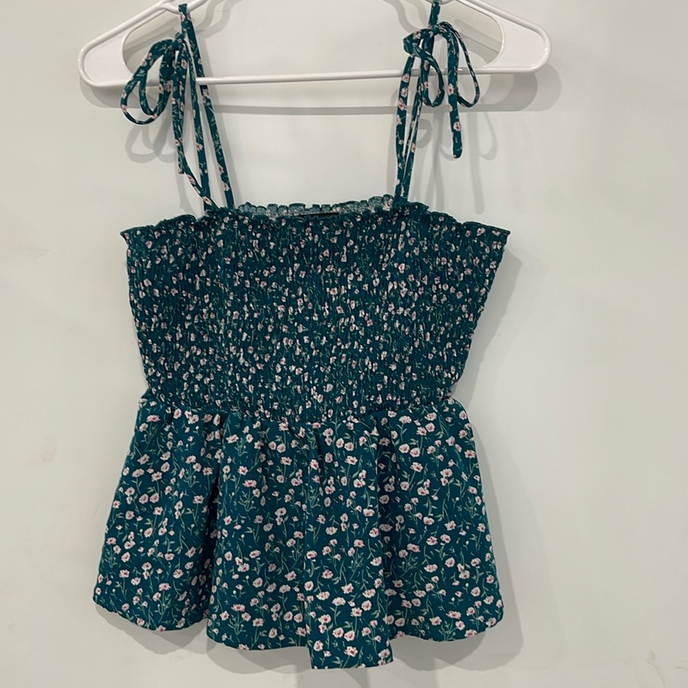 SHEIN Size large teal elastic top
